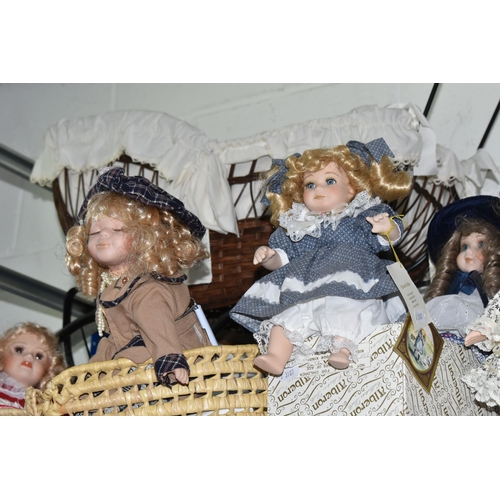 517 - A GROUP OF COLLECTORS DOLLS AND ACCESSORIES, comprising eight dolls, mainly by Alberon of which five... 