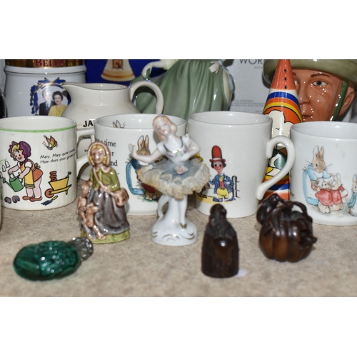 528 - A GROUP OF CERAMICS AND SUNDRY ITEMS, to include a boxed Royal Worcester 'A Hero Comes Home' limited... 