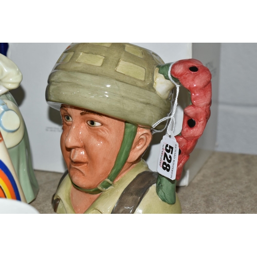 528 - A GROUP OF CERAMICS AND SUNDRY ITEMS, to include a boxed Royal Worcester 'A Hero Comes Home' limited... 