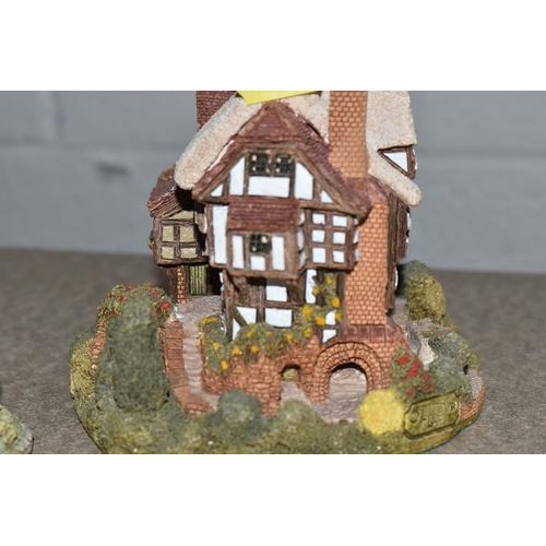 534 - A GROUP OF EIGHT LILLIPUT LANE COTTAGE SCULPTURES, comprising Miniature Masterpieces 'Three Feathers... 