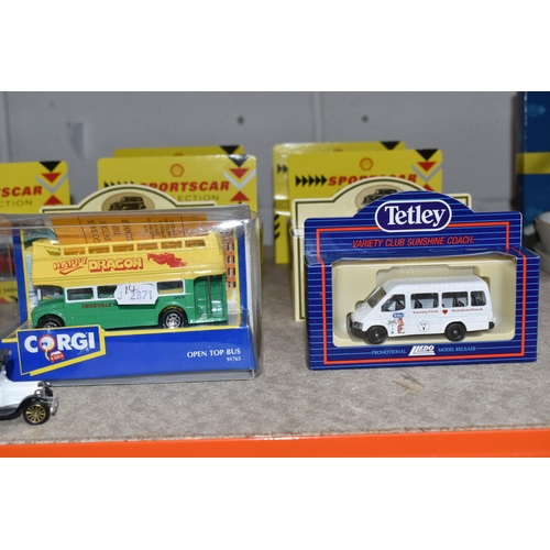 541 - A COLLECTION OF DIECAST VEHICLES, mainly boxed, to include a Matchbox London Bus MB 17 with Stafford... 