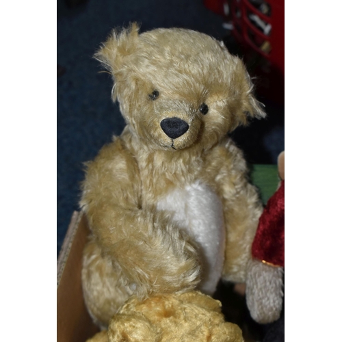 566 - ONE BOX OF HAND MADE COLLECTOR'S BEARS, twelve bears comprising two H.M bears by Iris & Rowland Ches... 