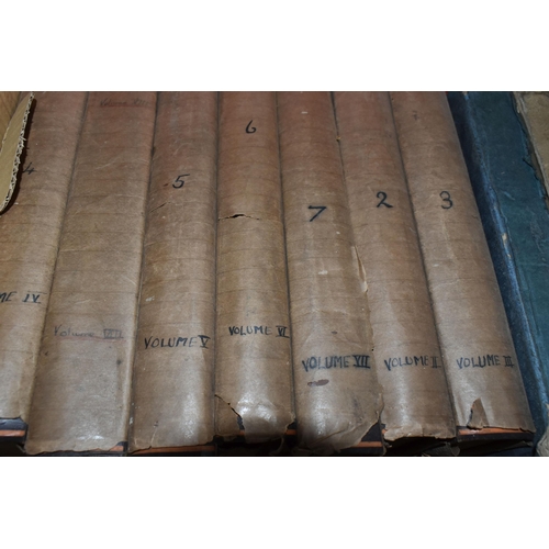 567 - FOUR BOXES OF BOOKS AND EPHEMERA, to include seven volumes of Newne's Pictorial Knowledge, classic a... 