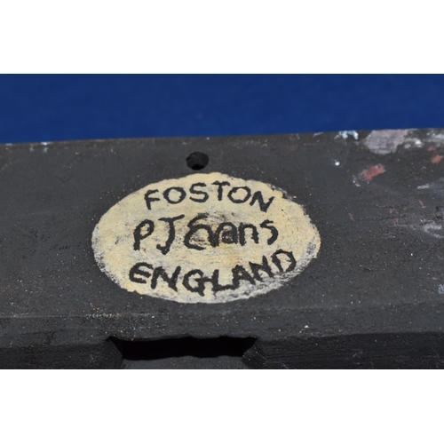 418 - PHILIP EVANS (BRITISH CONTEMPORARY) FOR FOSTON POTTERY, TWO WALL PLAQUES, comprising a vertical hang... 