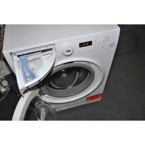 1086 - A HOTPOINT WMBF742 WASHING MACHINE width 60cm depth 50cm height 84cm (PAT pass, spin cycle run but n... 