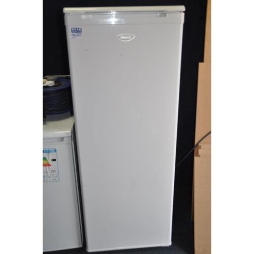 1093 - A BEKO TLSA483 LARDER FRIDGE width 55cm  depth 55cm height 144cm (PAT pass and working at 0 degrees)