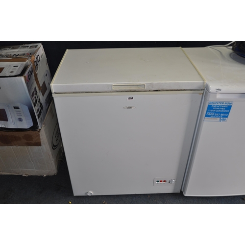 1094 - A LOGIK CHEST FREEZER width 73cm depth 55cm height 85cm (PAT pass and working at -19 degrees)