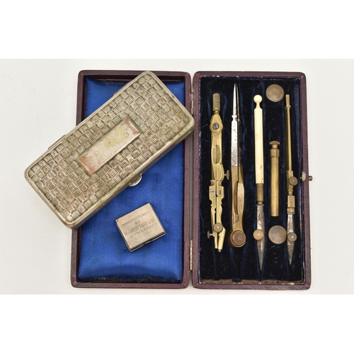 61 - THREE ITEMS, to include a cased antique 'Gillette' razor, a ladies cased 'Myatt' razor and a cased f... 