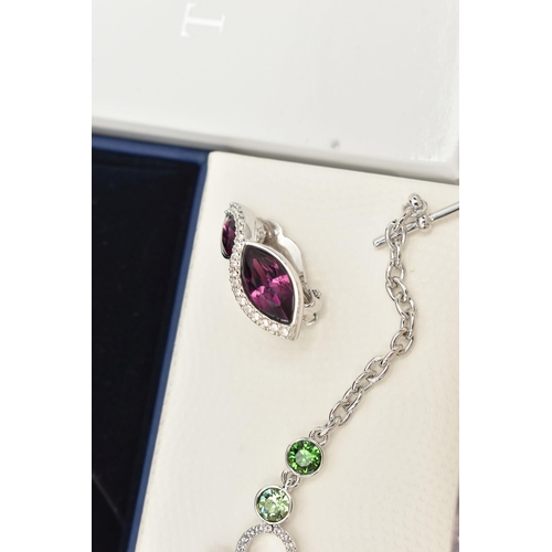 76 - A BAG OF JEWELLERY, to include a boxed cubic zirconia set pendant stamped 925, with trace chain, a b... 