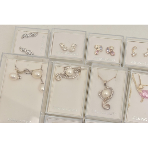 80 - A LARGE SELECTION OF JEWELLERY, to include one hundred and sixty nine cased earrings, pendant and ne... 