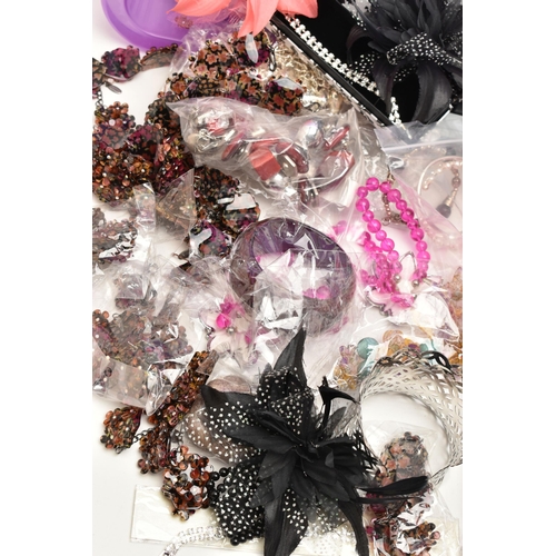 89 - A LARGE SELECTION OF COSTUME JEWELLERY BRACELETS, a box of assorted bracelets and bangles, to includ... 