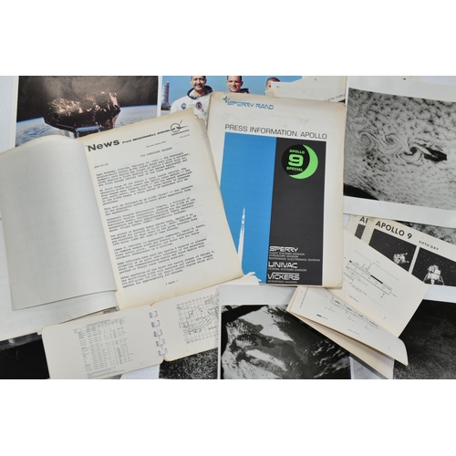 262 - NASA APOLLO 9 PRESS RELEASES AND OFFICIAL PHOTOGRAPHS, to include Mission Perspectives, Day by day w... 