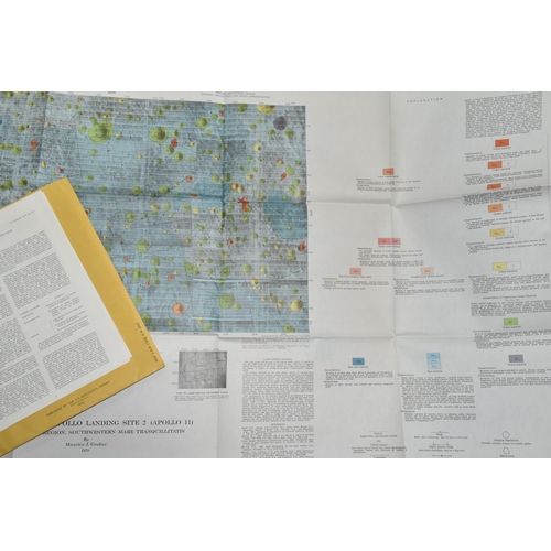 263 - ELEVEN U.S GEOLOGICAL SURVEY MAPS OF THE MOON, comprising the 'Alphonsus GA Region' 1969, 'Apollo La... 