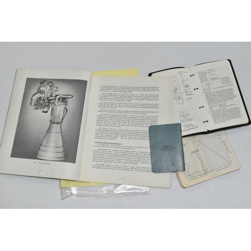 266 - THREE SPACE ROCKET INFORMATION BOOKLETS, comprising a 'Rolls Royce Blue Streak Propulsion System' bo... 