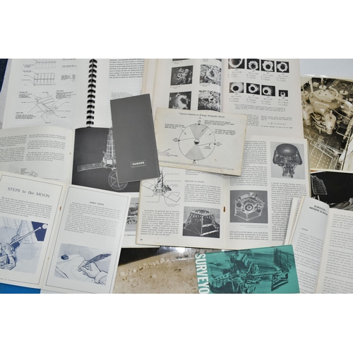 275 - TWO FOLDERS OF SPACE RELATED BOOKLETS AND PHOTOGRAPHS, comprising 'Analysis of Surveyor 3 material a... 