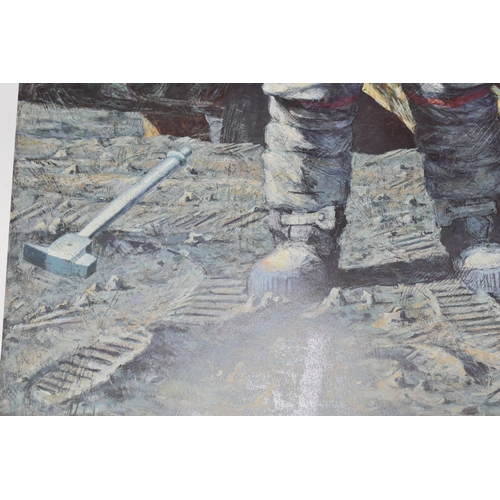 300 - A SPECIAL EDITION PRINT OF THE HAMMER AND THE FEATHER BY ALAN BEAN (1986) a lithograph printed using... 