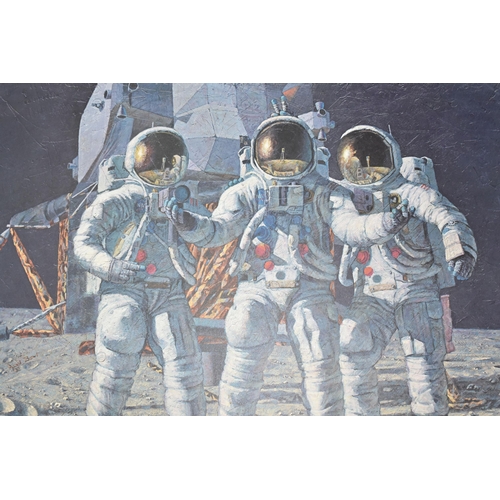 301 - A SPECIAL EDITION PRINT OF CONRAD, GORDON, AND BEAN: THE FANTASY BY ALAN BEAN (1993) a lithograph pr... 