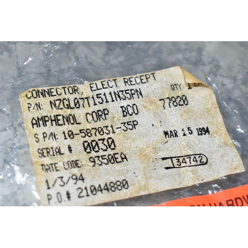 304 - AN AMPHERNOL ELECTRICAL CONNECTOR FOR THE INTERNATIONAL SPACE STATION, part number NZGL07T1511N35PN,... 