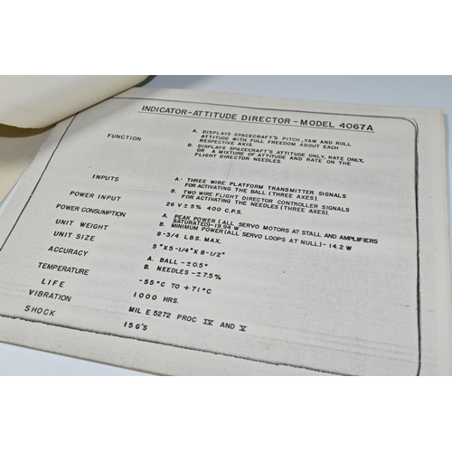 308 - A GEMINI INERTIAL MEASURING UNIT BOOKLET, the booklet informed Astronauts working on the programme o... 