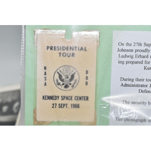 309 - A QUANTITY OF DOCUMENTS RELATING TO THE TOUR OF PRESIDENT JOHNSON TO THE KENNEDY SPACE CENTRE compri... 