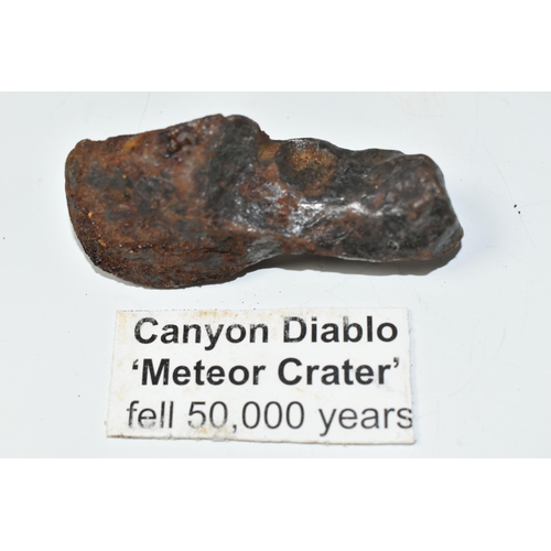 332 - A METEORITE FROM THE CANYON DIABLO METEOR CRATER, fell approximately 50,000 years ago, 157G