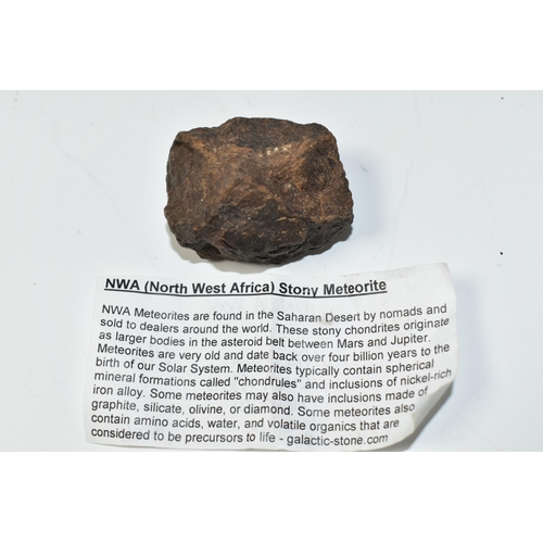 333 - AN UNCLASSIFIED NWA METEORITE, probably from the Sahara Desert, 62g