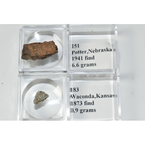 352 - TWO AMERICAN FOUND METEORITE SAMPLES, comprising a fragment of the Potter meteorite found in Nebrask... 