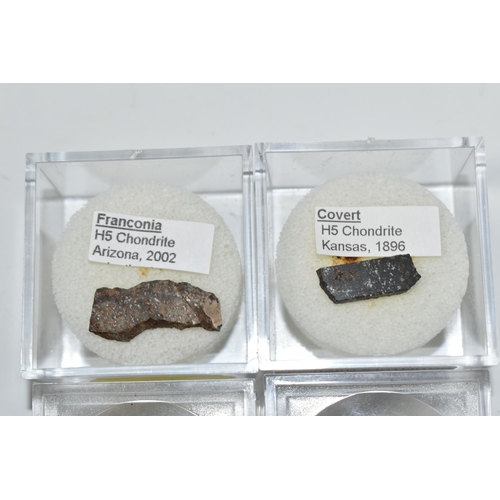 353 - TWO AMERICAN FOUND METEORITE SAMPLES, comprising a slice of Franconia H5 Chondrite found in Arizona ... 