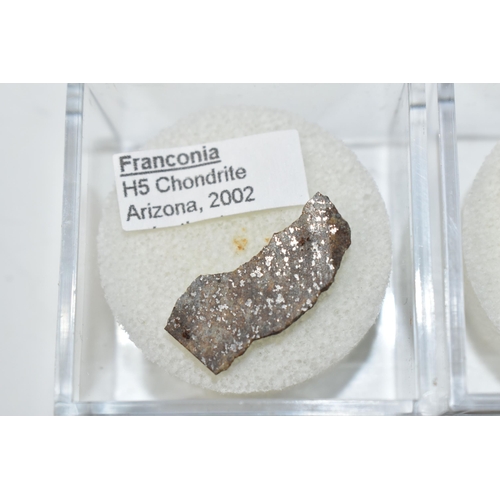 353 - TWO AMERICAN FOUND METEORITE SAMPLES, comprising a slice of Franconia H5 Chondrite found in Arizona ... 