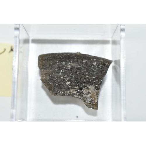 354 - TWO METEORITE FRAGMENTS, comprising a piece of UK Barwell meteorite, which was observed falling in 1... 