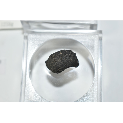 357 - TWO METEORITE FRAGMENTS, comprising a piece of Jbilet Winselwan CM2 Chondrite, found in Mauritania 2... 