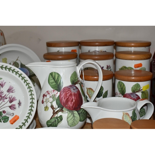 380 - A GROUP OF PORTMEIRION BOTANIC GARDEN AND POMONA KITCHENWARE comprising six spice pots comprising fi... 