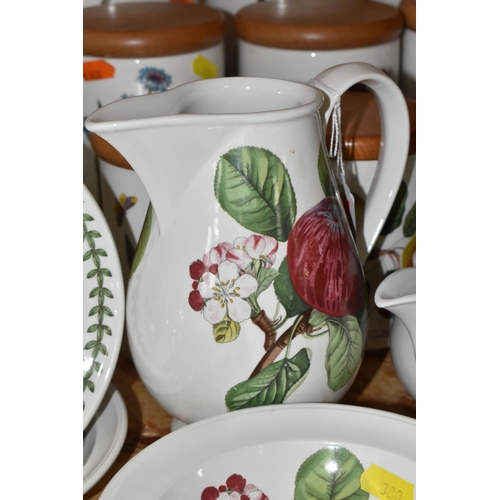 380 - A GROUP OF PORTMEIRION BOTANIC GARDEN AND POMONA KITCHENWARE comprising six spice pots comprising fi... 