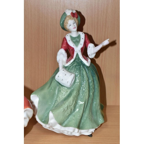 407 - FOUR FIGURINES, comprising Royal Doulton 'Christmas Day 1999' HN4214 and 'Christmas Day 2000' HN4242... 