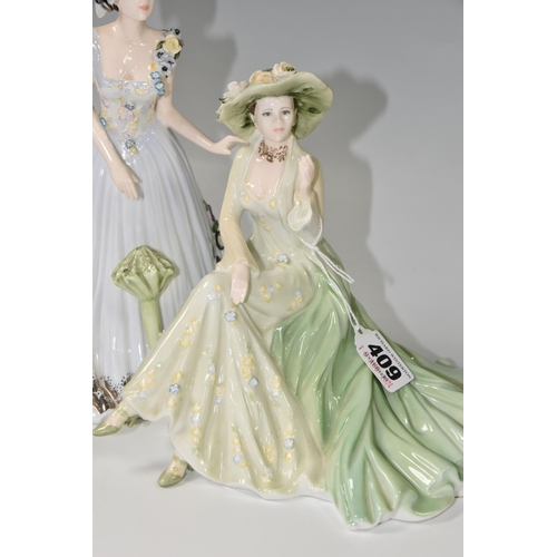 409 - A COALPORT 'DAY AT THE RACES' LIMITED EDITION FIGURE GROUP, numbered limited edition no 279/750, des... 