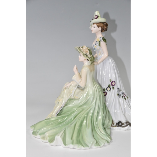 409 - A COALPORT 'DAY AT THE RACES' LIMITED EDITION FIGURE GROUP, numbered limited edition no 279/750, des... 