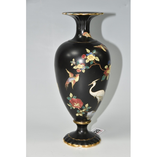 420 - A 1920s CARLTON WARE 'CARLTON CLOISONNÉ WARE' VASE, by Wiltshaw and Robinson, the ovoid footed vase ... 