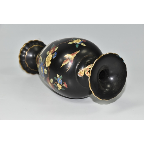 420 - A 1920s CARLTON WARE 'CARLTON CLOISONNÉ WARE' VASE, by Wiltshaw and Robinson, the ovoid footed vase ... 