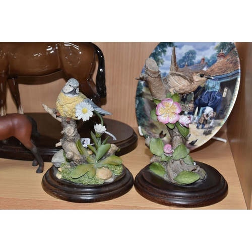 443 - A COLLECTION OF MAINLY HORSE THEMED CERAMICS, comprising a Beswick Swish Tail Horse, model no 1182, ... 