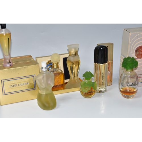 478 - A BOX OF PERFUMES AND COSMETICS, to include mostly bottles with partial contents, including boxed Re... 