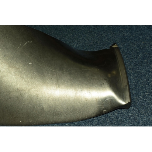 483 - AN AIRCRAFT ENGINE BLADE length 55cm width 26cm, numbers lasered on to the base (1) (Condition Repor... 