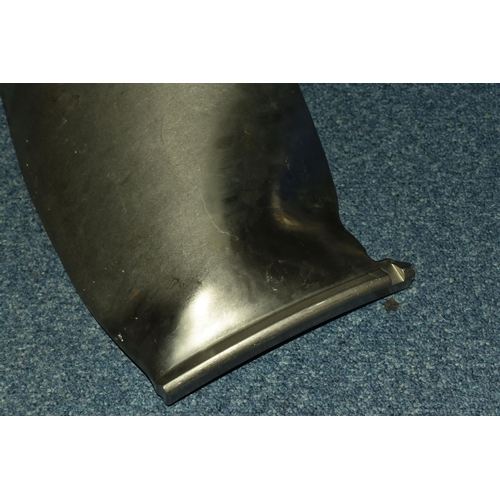 483 - AN AIRCRAFT ENGINE BLADE length 55cm width 26cm, numbers lasered on to the base (1) (Condition Repor... 