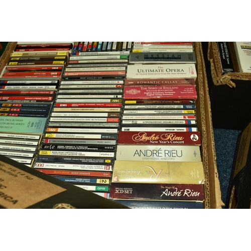 484 - FIVE BOXES OF CLASSICAL MUSIC AND OPERA CDS comprising approximately 400 CDS to include Hayden, Pava... 