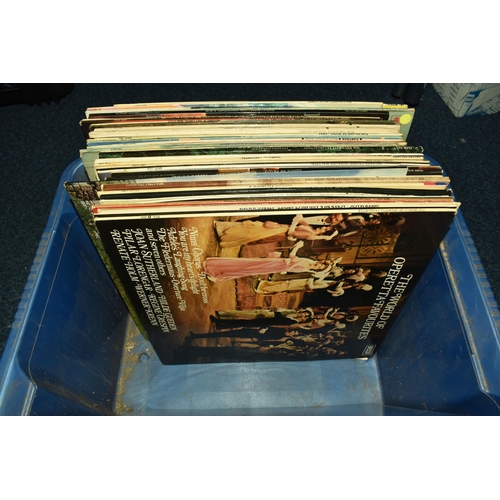 485 - A BOX OF APPROXIMATELY 40 LPS to include Paul McCartney, Tom Jones, Pavarotti, Shirley Bassey, movie... 