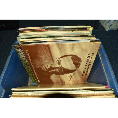 485 - A BOX OF APPROXIMATELY 40 LPS to include Paul McCartney, Tom Jones, Pavarotti, Shirley Bassey, movie... 