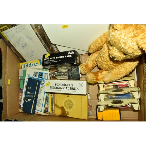 487 - ONE BOX OF MISCELLANEOUS ITEMS, to include British Airways Concorde Commemorative Presentation pack,... 