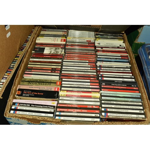 494 - FIVE BOXES OF CDs, to include classical, opera, piano and orchestra approximately 700+ (5 boxes)