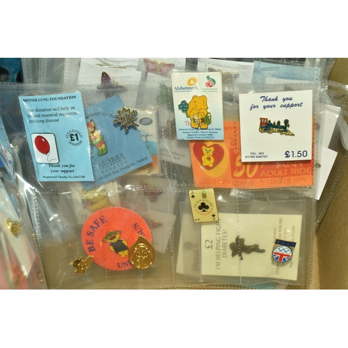 497 - A COLLECTION OF MODERN PIN BADGES, majority are related to various charities and appeals, but does i... 