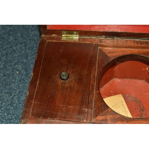 498 - A VICTORIAN TEA CADDY AND TWO SMALL BOXES comprising a Victorian mahogony tea caddy with original ke... 