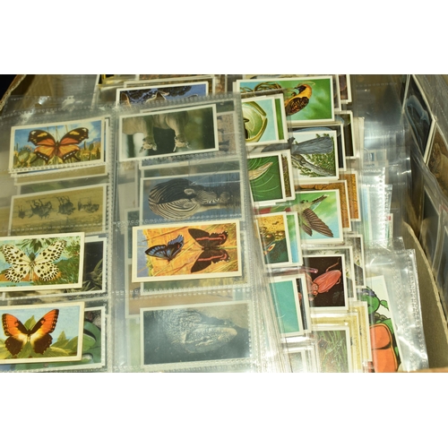 512 - TWO BOXES OF POSTCARDS & CIGARETTE CARDS each containing over 1000 examples, the postcards are mainl... 